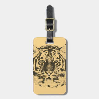 Tiger Ansikte Close 2 Bagagebricka