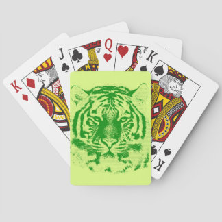Tiger Ansikte Close-Up Casinokort