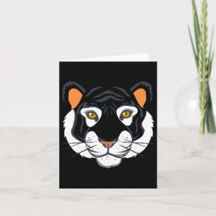 Tiger Ansikte Costume Halloween påstår att jag är Kort