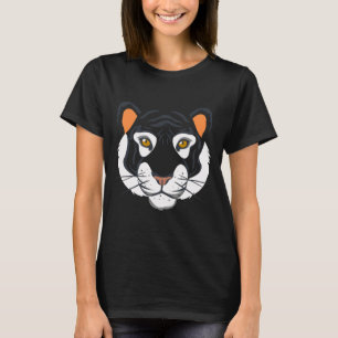 Tiger Ansikte Costume Halloween påstår att jag är T Shirt