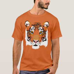 Tiger Ansikte Graphic Print T Shirt