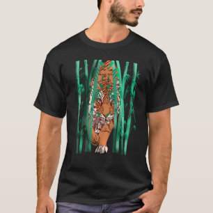 Tiger Ansikte Head Big Cats Print Predator Motif T Shirt