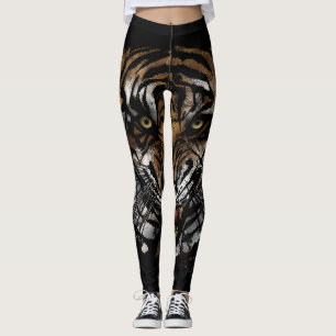Tiger Ansikte Leggings