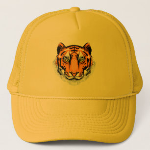 Tiger Ansikte Logotyp Keps