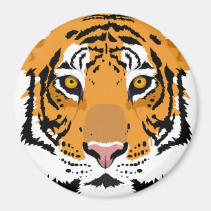 Tiger Ansikte Magnet