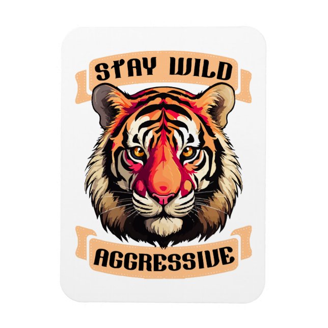 TIGER ANSIKTE MAGNET (Vertikal)