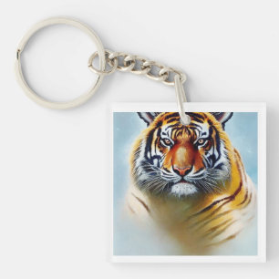 Tiger Ansikte-målning - Stridande teckning av vild