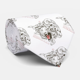 Tiger ansikte Medusa Slips
