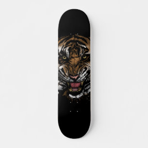 Tiger Ansikte Mini Skateboard Bräda 18,5 Cm