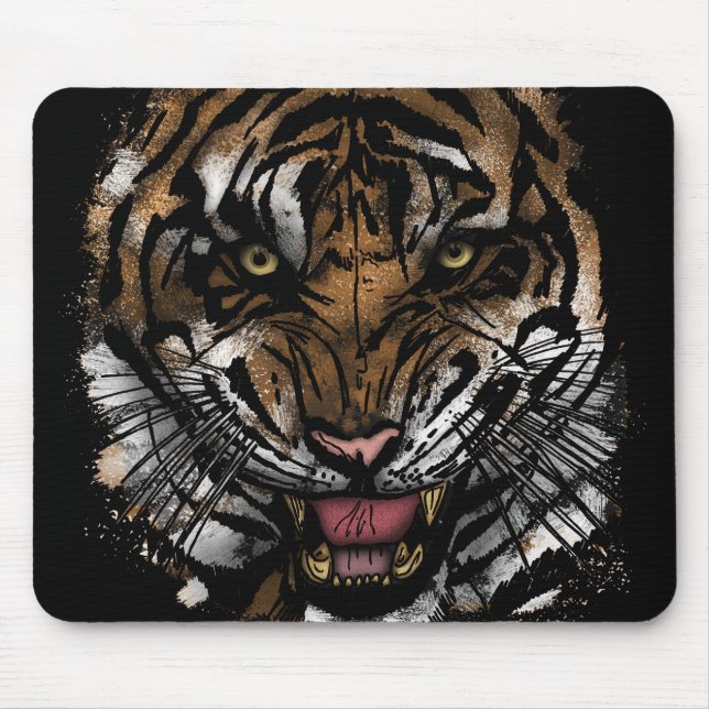 Tiger Ansikte Musmatta (Framsidan)