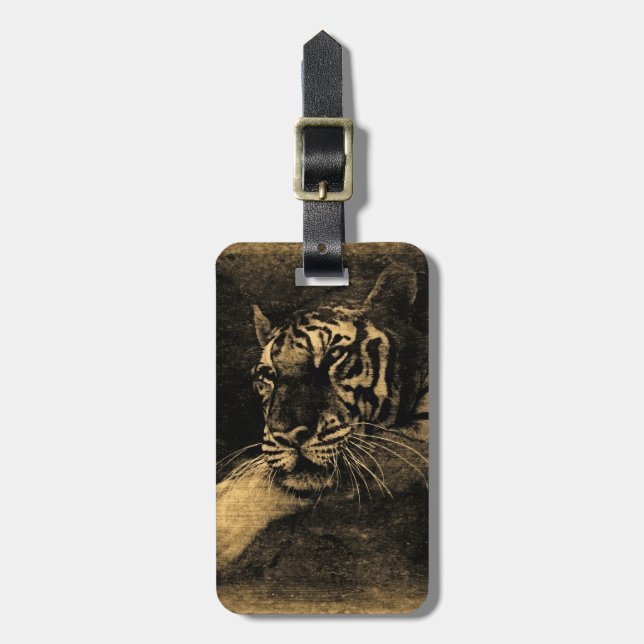 Tiger Ansikte nära 10 Bagagebricka (Vertikal Framsida)