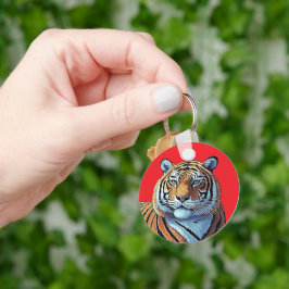 TIGER ANSIKTE NYCKELRING