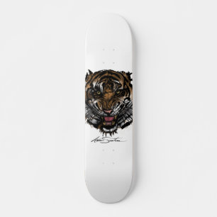 Tiger Ansikte Old School Skateboard Bräda 18 Cm