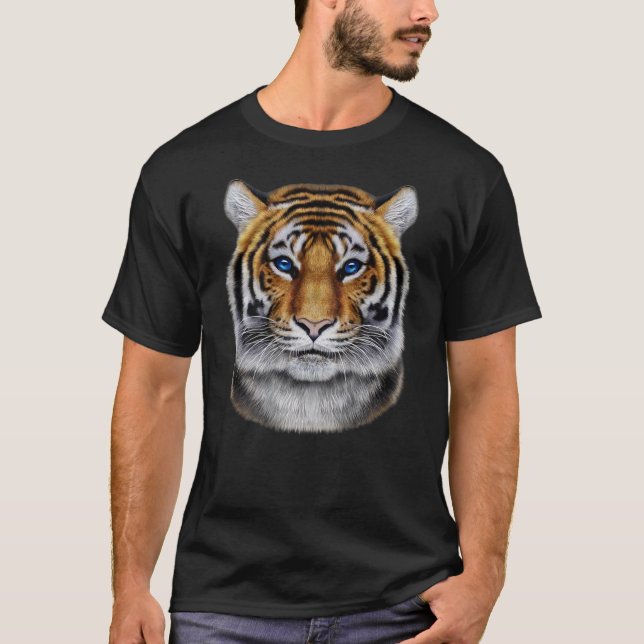 Tiger Ansikte T Shirt (Framsida)