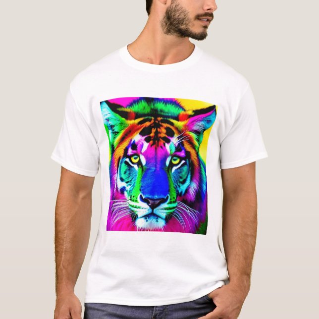 Tiger Ansikte T-Shirt (Framsida)