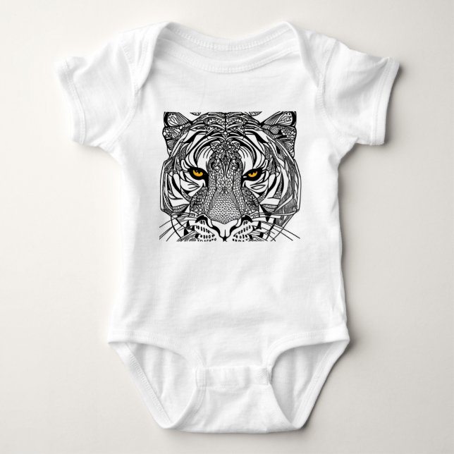 Tiger Ansikte T Shirt (Framsida)