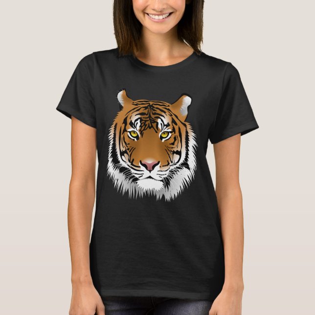 Tiger ansikte t shirt (Framsida)