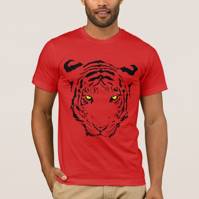 Tiger Ansikte Tee Shirt (Framsida)