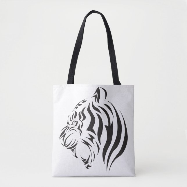 Tiger Ansikte Tygkasse (Framsida)