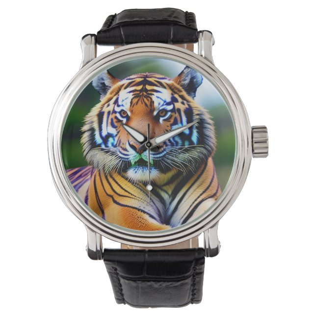 Tiger Ansikte Watch Armbandsur (Framsida)