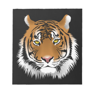 Tiger ansikts anteckningsblock