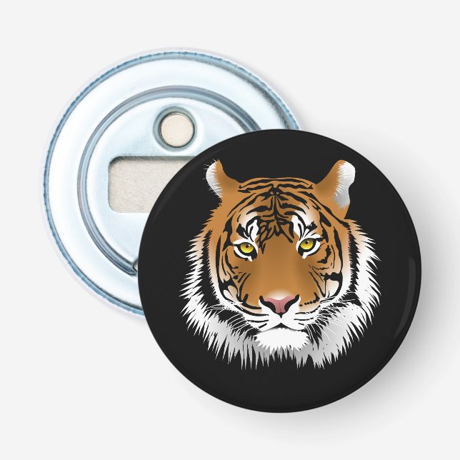 Tiger Ansiktsmärke Flasköppnare (Framsidan)