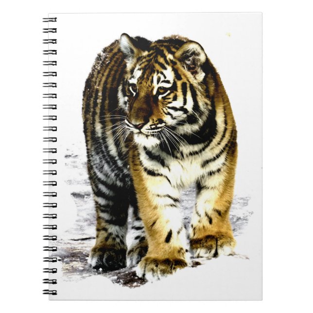 Tiger Anteckningsbok Med Spiral (Framsidan)