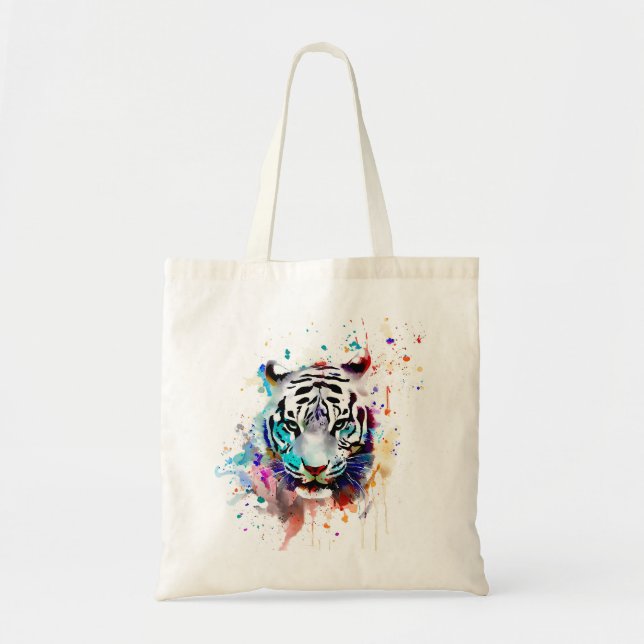 Tiger aquarella tygkasse (Framsidan)