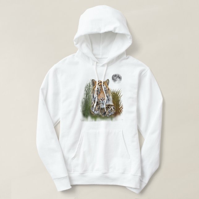 Tiger arnd Unge T-shirt Hoodie (Design framsida)