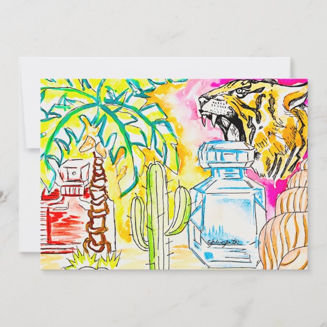 Tiger Art Julkort (Framsida)