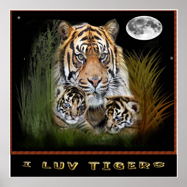 Tiger art poster (Framsidan)