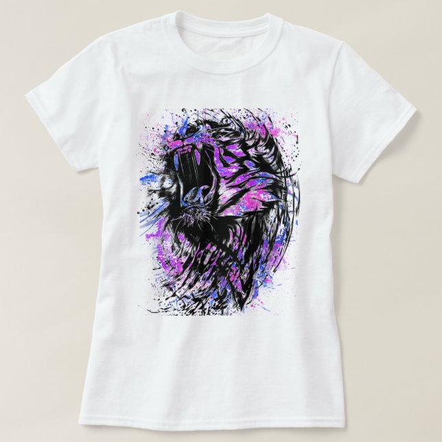 Tiger art t shirt (Design framsida)