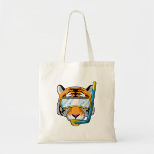 Tiger as Diver med Snorkel Tygkasse