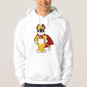 Tiger as Hero med mask och Kap Hoodie