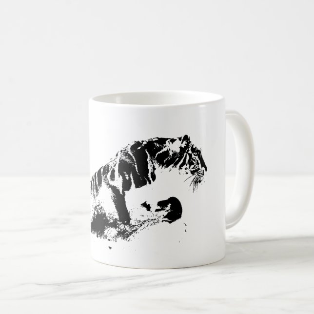 Tiger Attacker Kaffemugg (Framsida höger)