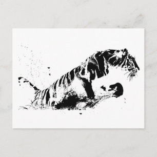 Tiger Attacker Vykort