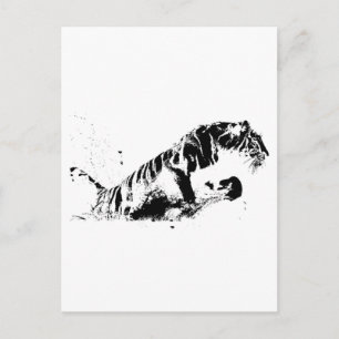 Tiger Attacker Vykort