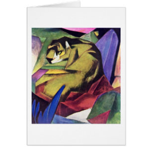 Tiger av Franz Marc Hälsningskort
