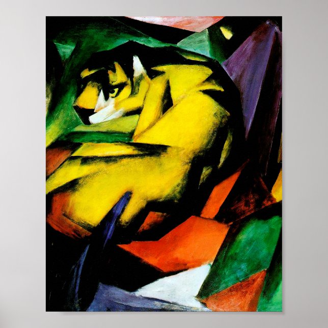 Tiger av Franz Marc Marc Poster (Framsidan)