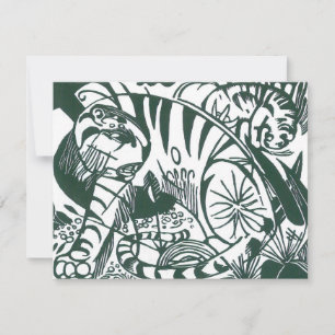 Tiger av Franz Marc, Vintage expressionism konst