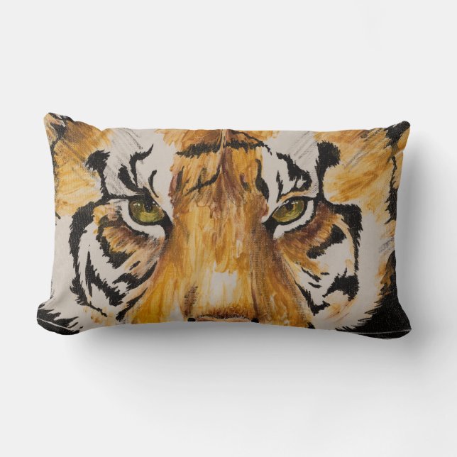 "Tiger" av T.S. Däck Lumbar Pillow Lumbarkudde (Framsida)
