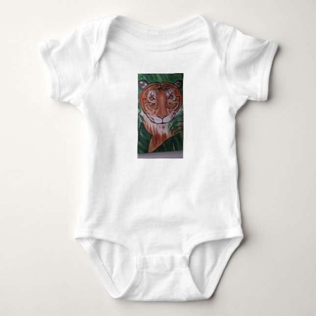 Tiger Baby Bodykostym Tee Shirt (Framsida)