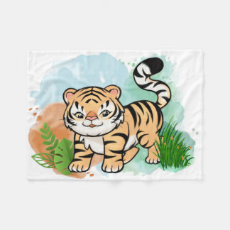 Tiger Baby Fleecefilt