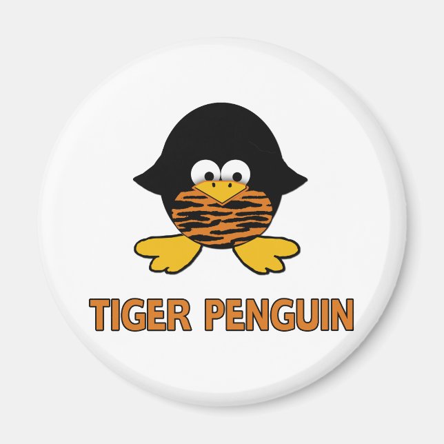 Tiger Baby Penguin Magnet (Framsidan)