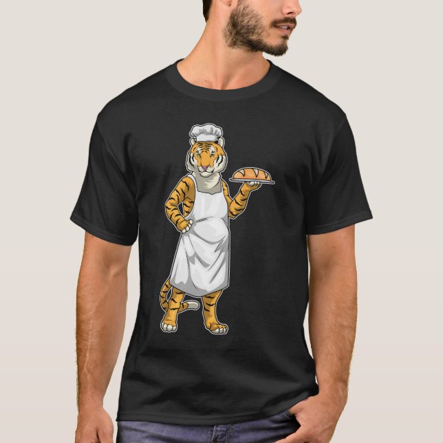 Tiger Baker Bread T Shirt (Framsida)