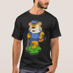 Tiger Baseball Baseball fladdermus T Shirt