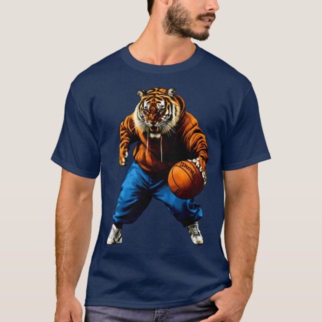 Tiger Basketball T-Shirt (Framsida)