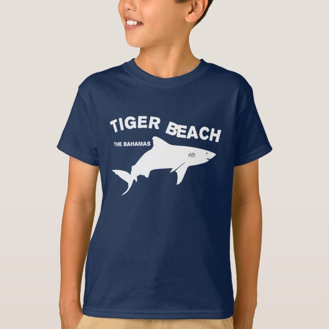 Tiger Beach - Bahamas | Dykning med hajar T Shirt (Framsida)