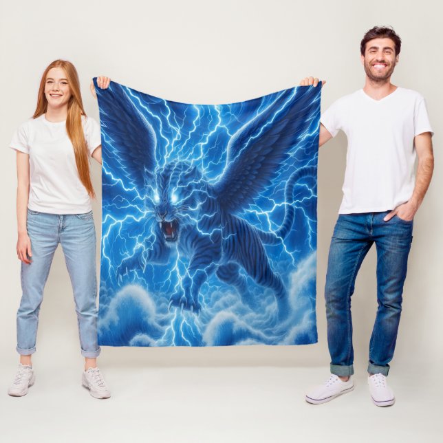 Tiger Beast Fleece Blanket (På plats)