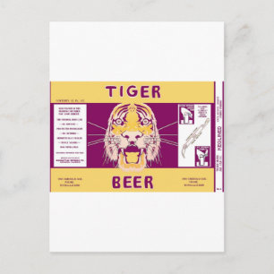 Tiger Beer Manhattan Brewing Chicago Illinois Can Vykort